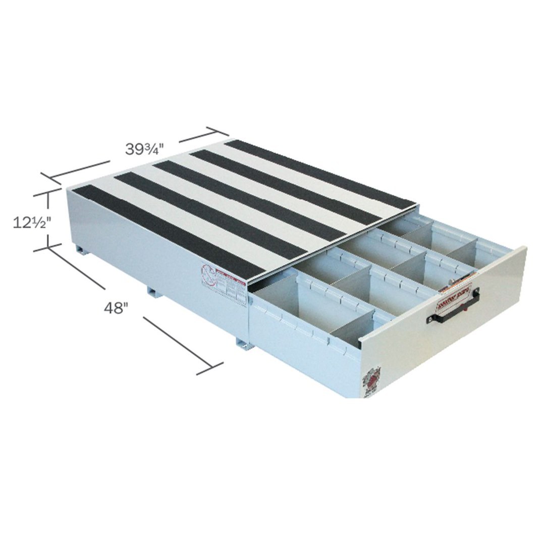 Weather Guard Bed Drawer, Pack Rat ®, 48 Inch Length (not Including Handle) X 40 Inch Width X 13 Inch Height, Lateral Unit, 1 Drawer – 338-3