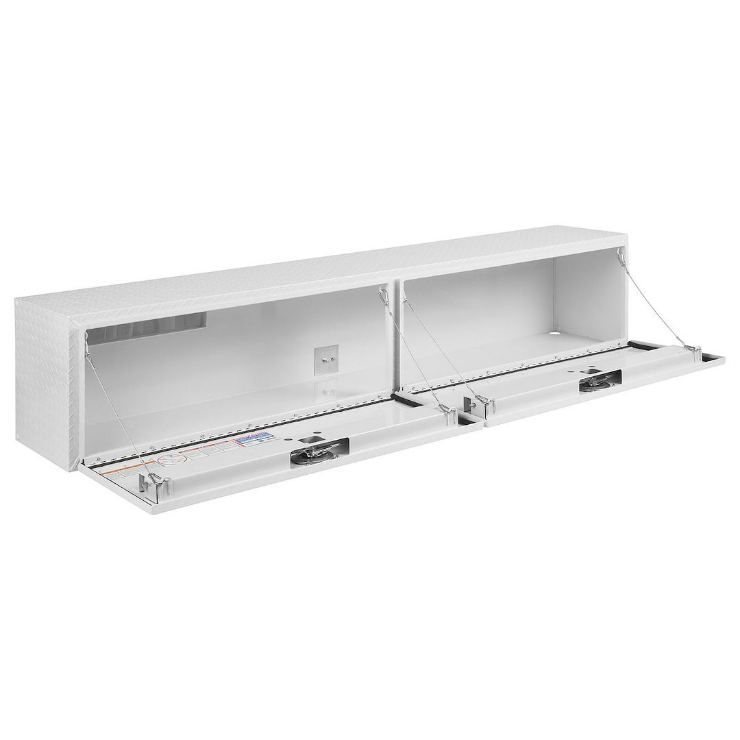 Weather Guard Tool Box, Super-Side, Side Mount, 2 Doors, Bright White, Aluminum, 90-1/4 Inch Length X 16-1/4 Inch Width X 18 Inch Height – 391-3-02