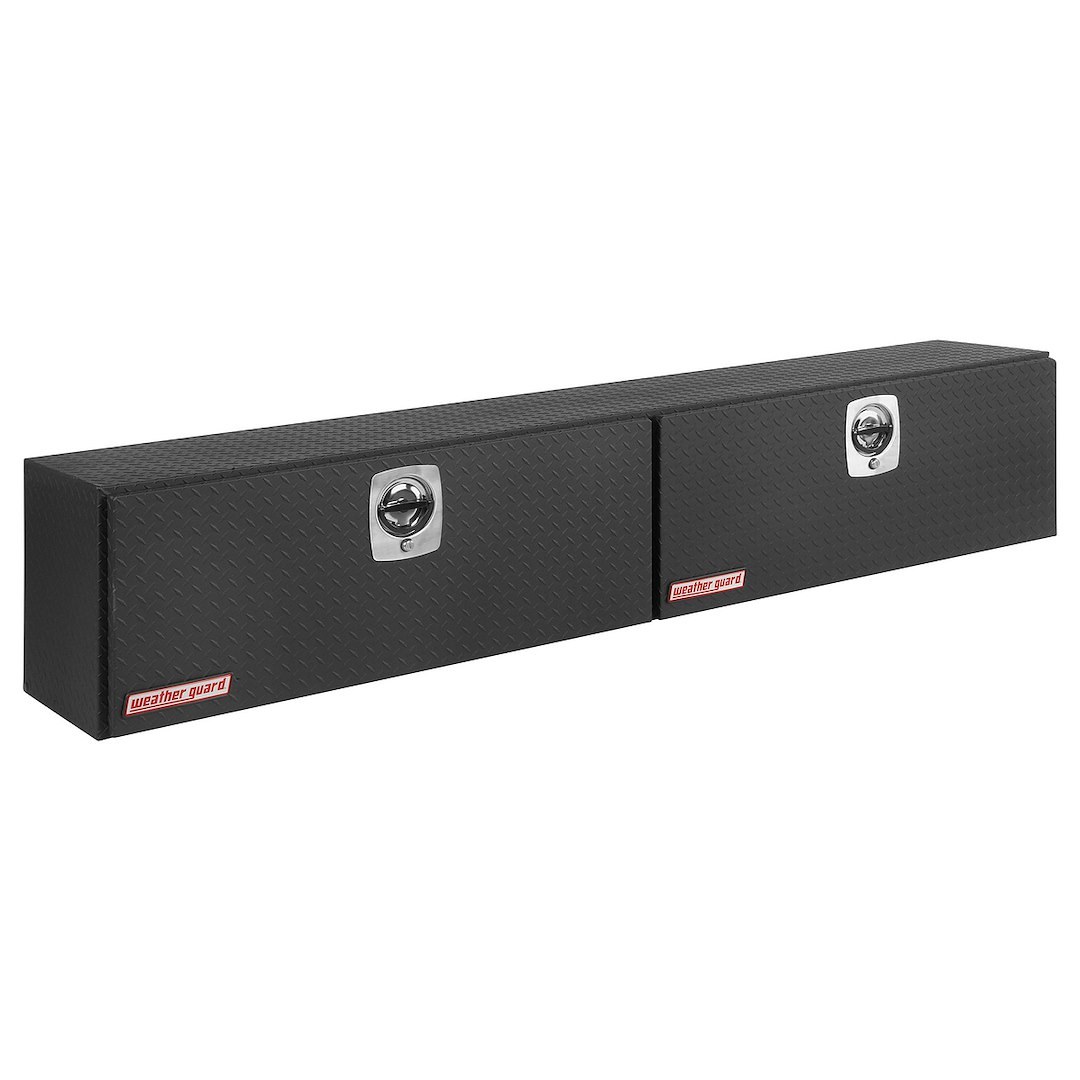 Weather Guard Tool Box, Super-Side, Side Mount, 2 Doors, Textured, Black, Aluminum – 391-52-02