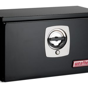 Weather Guard Tool Box, Underbed, Single Door, Smooth, Black, Steel, 24-1/8 Inch Length X 12-3/8 Inch Width X 14 1/8 Inch Height – 525-5-02