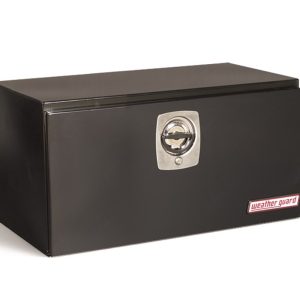 Weather Guard Tool Box, Underbed, Single Door, Smooth, Black, Steel, 30-1/8 Inch Length X 18-1/4 Inch Width X 18-1/8 Inch Height – 530-5-02