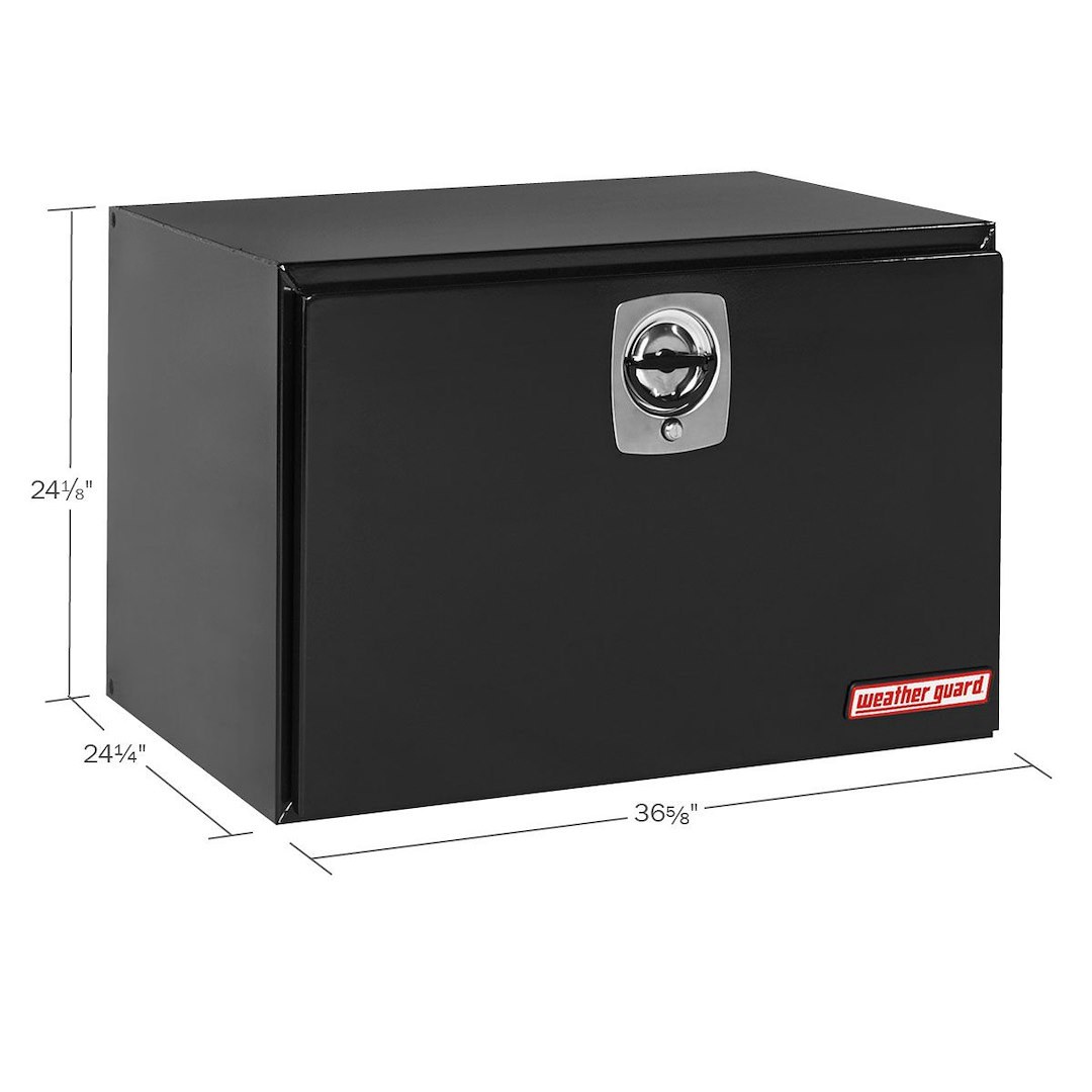 Weather Guard Tool Box, Underbed, Single Door, Smooth, Black, Steel – 538-5-02