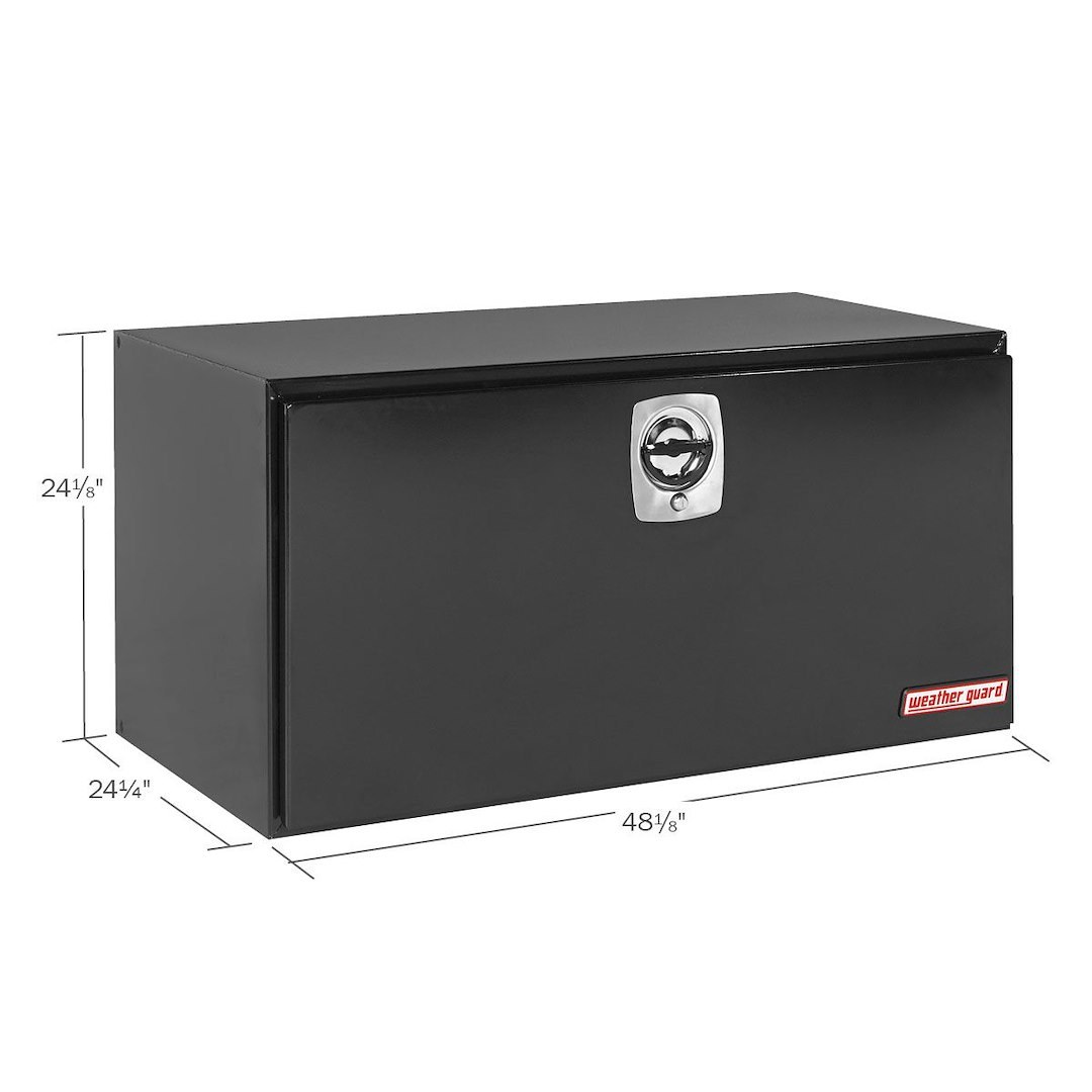 Weather Guard Tool Box, Underbed, Single Door, Smooth, Black, Steel – 550-5-02