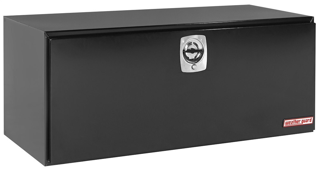 Weather Guard Tool Box, Underbed, Single Door, Smooth, Black, Steel, 60-1/8 Inch Length X 24-1/4 Inch Width X 24 1/8 Inch Height – 562-5-02