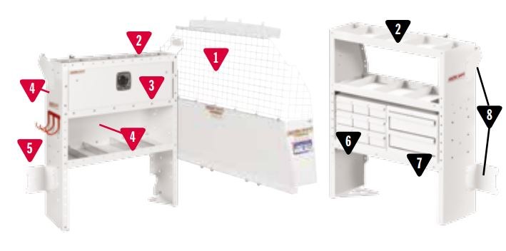 Weather Guard Van Storage System Kit, General Service Package – 600-8311