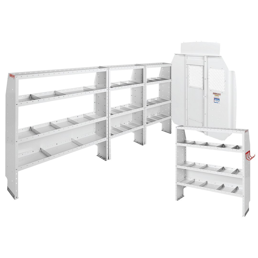 Weather Guard Van Storage System Kit, Commercial Shelving Package – 600-8450L