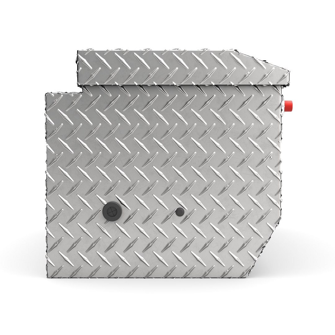 Weather Guard Tool Box, Chest, Single Lid, Powder Coated, Diamond Tread, Clear, Aluminum – 614-0-04