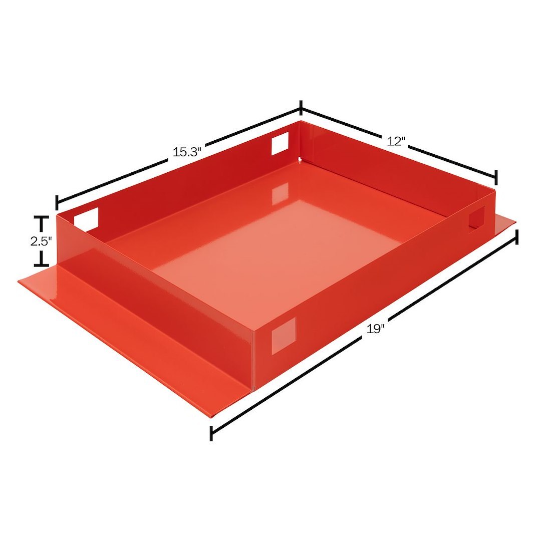 Weather Guard Tool Box Tray, For Saddle Boxes/Cross Boxes and All-Purpose Chests, 19-1/4 Inch Length X 14 Inch Width, Without Dividers, Steel – 615