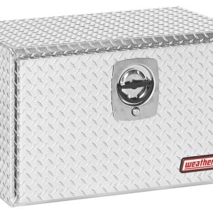 Weather Guard Tool Box, Underbed, Single Door, Diamond Tread, Bright, Aluminum, 30-1/8 Inch Length X 18 Inch Width X 18 Inch Height – 631-0-02