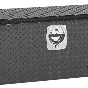 Weather Guard Tool Box, Underbed, Single Door, Diamond Tread, Black, Aluminum, 36 5/8 Inch Length X 18 Inch Width X 18 Inch Height – 636-5-02