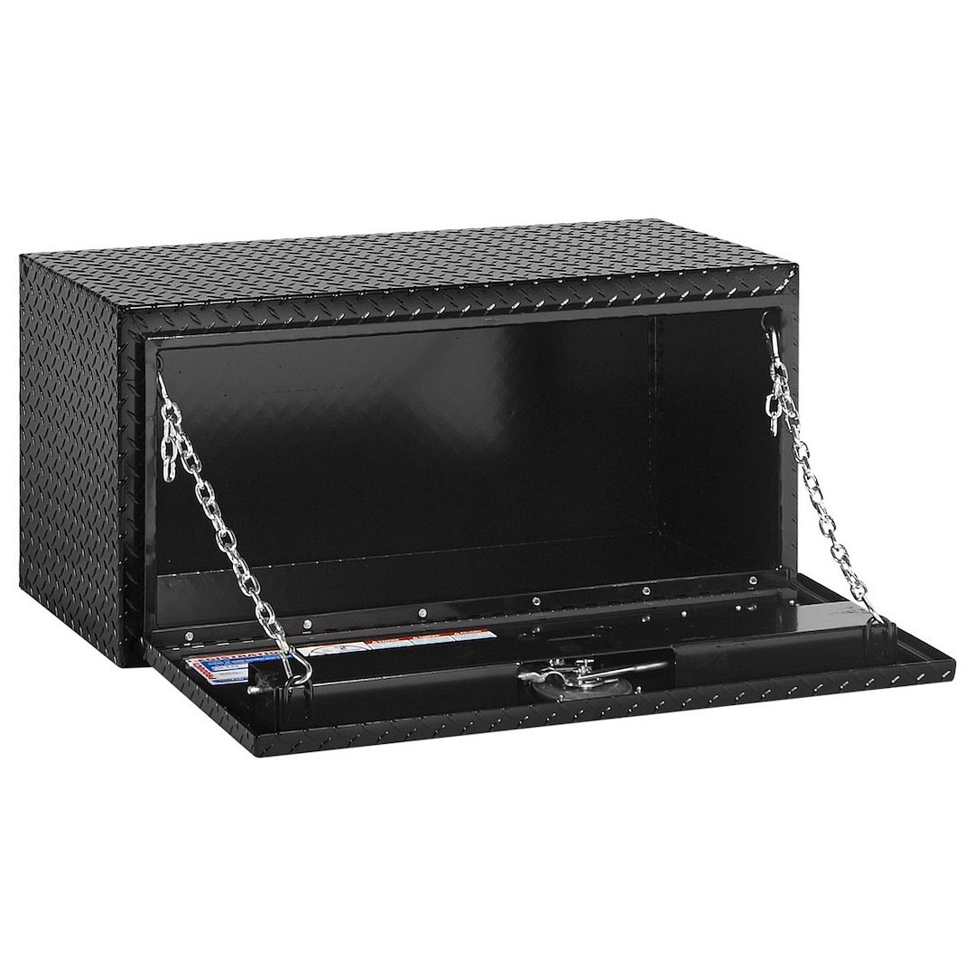 Weather Guard Tool Box, Underbed, Single Door, Diamond Tread, Black, Aluminum, 36 5/8 Inch Length X 18 Inch Width X 18 Inch Height – 636-5-02