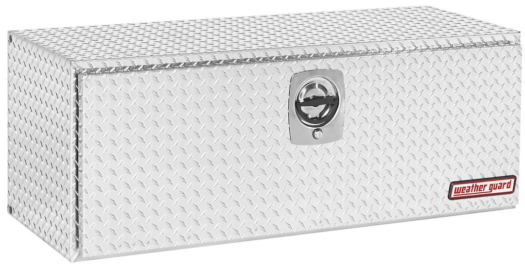 Weather Guard Tool Box, Underbed, Single Door, Diamond Tread, Bright, Aluminum, 48-1/8 Inch Length X 18 Inch Width X 18 Inch Height – 648-0-02