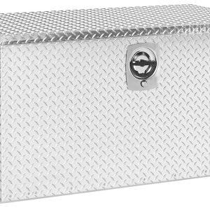 Weather Guard Tool Box, Underbed, Single Door, Diamond Tread, Bright, Aluminum, 48-1/8 Inch Length X 24 Inch Width X 24 Inch Height – 650-0-02