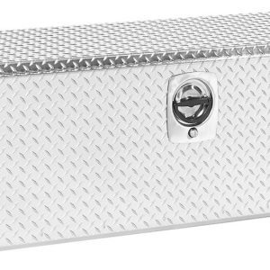 Weather Guard Tool Box, Underbed, Single Door, Diamond Tread, Bright, Aluminum, 60-1/8 Inch Length X 18 Inch Width X 18 Inch Height – 660-0-02