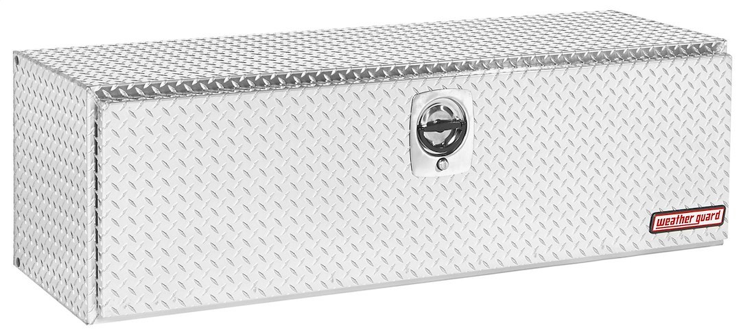 Weather Guard Tool Box, Underbed, Single Door, Diamond Tread, Bright, Aluminum, 60-1/8 Inch Length X 18 Inch Width X 18 Inch Height – 660-0-02