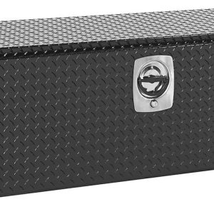 Weather Guard Tool Box, Underbed, Single Door, Diamond Tread, Black, Aluminum, 60-1/8 Inch Length X 18 Inch Width X 18 Inch Height – 660-5-02