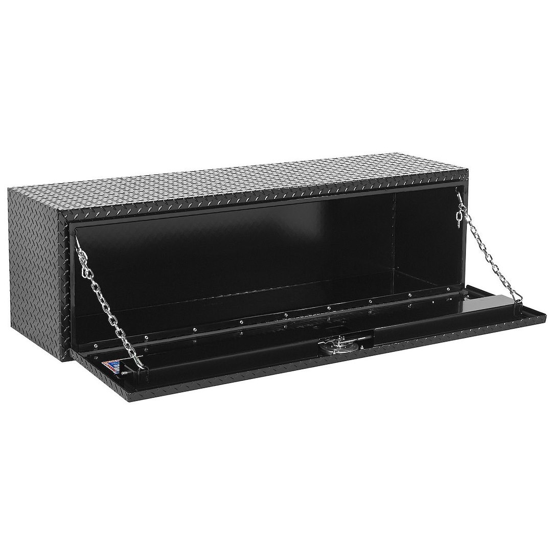 Weather Guard Tool Box, Underbed, Single Door, Diamond Tread, Black, Aluminum, 60-1/8 Inch Length X 18 Inch Width X 18 Inch Height – 660-5-02