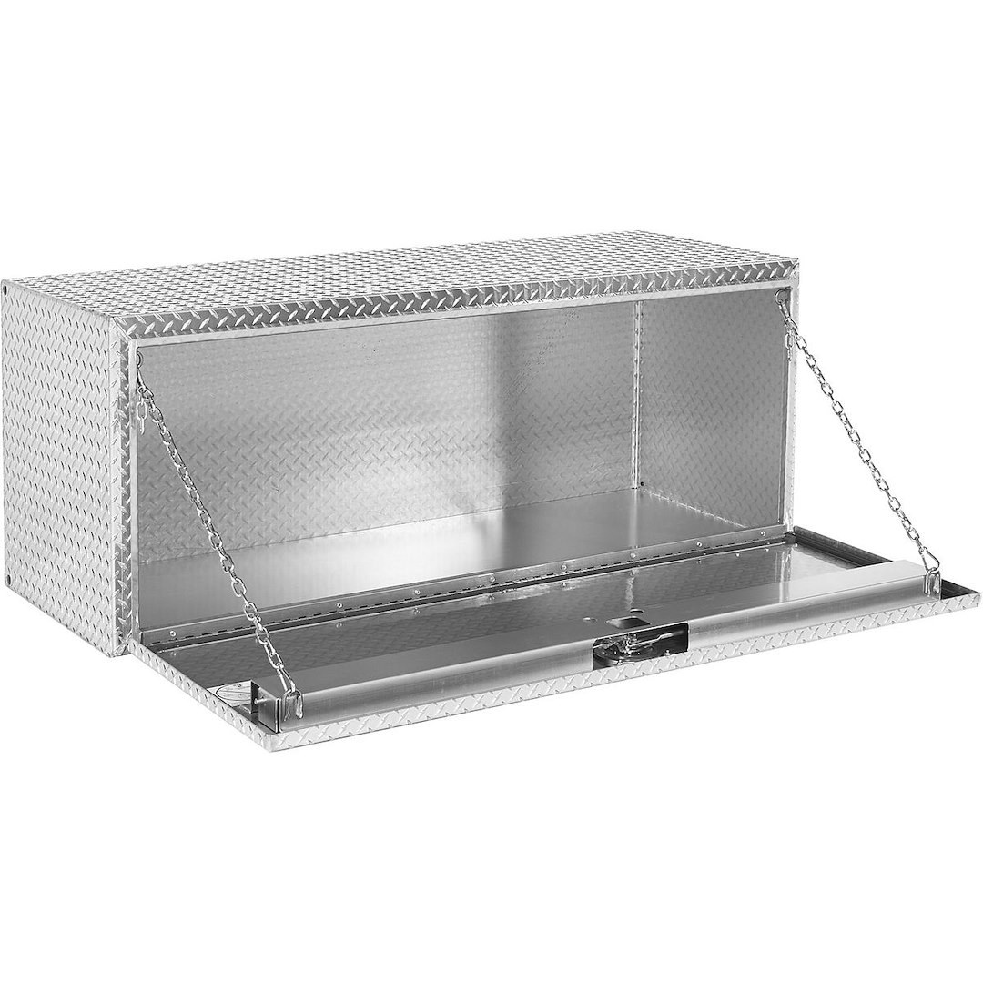 Weather Guard Tool Box, Underbed, Single Door, Diamond Tread, Bright, Aluminum, 60-1/8 Inch Length X 24 Inch Width X 24 Inch Height – 662-0-02
