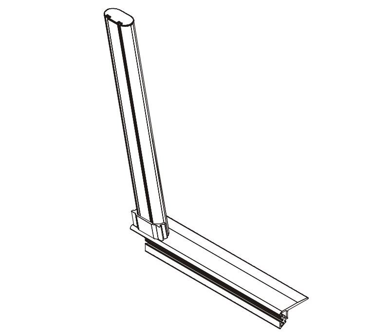 Weather Guard Ladder Rack Leg, For Weatherguard Atr Ladder Racks 1200, Single – 7606