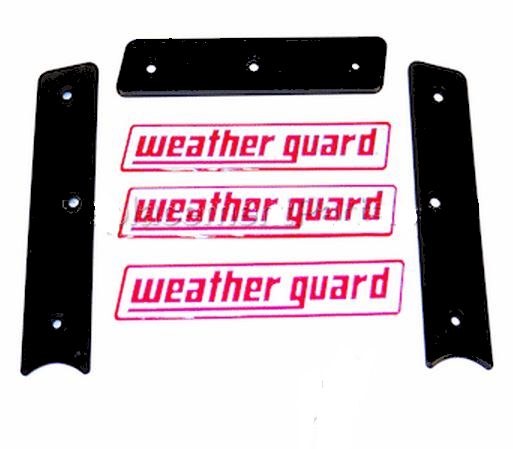 Weather Guard Decal, Weather Guard Name Decals, 3 Stickers/ 2 Side Bezels/ 1 Front Bezel – 7746