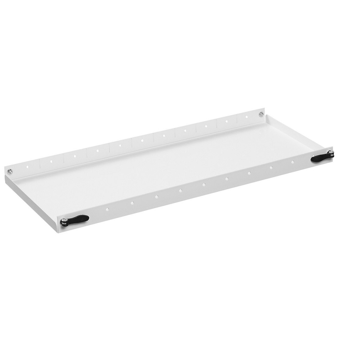 Weather Guard Van Storage System Shelf, Rapid Mount ™, 36 Inch Length X 16 Inch Depth, 2 Inch Lip, Without Dividers, White – 9163-3-01