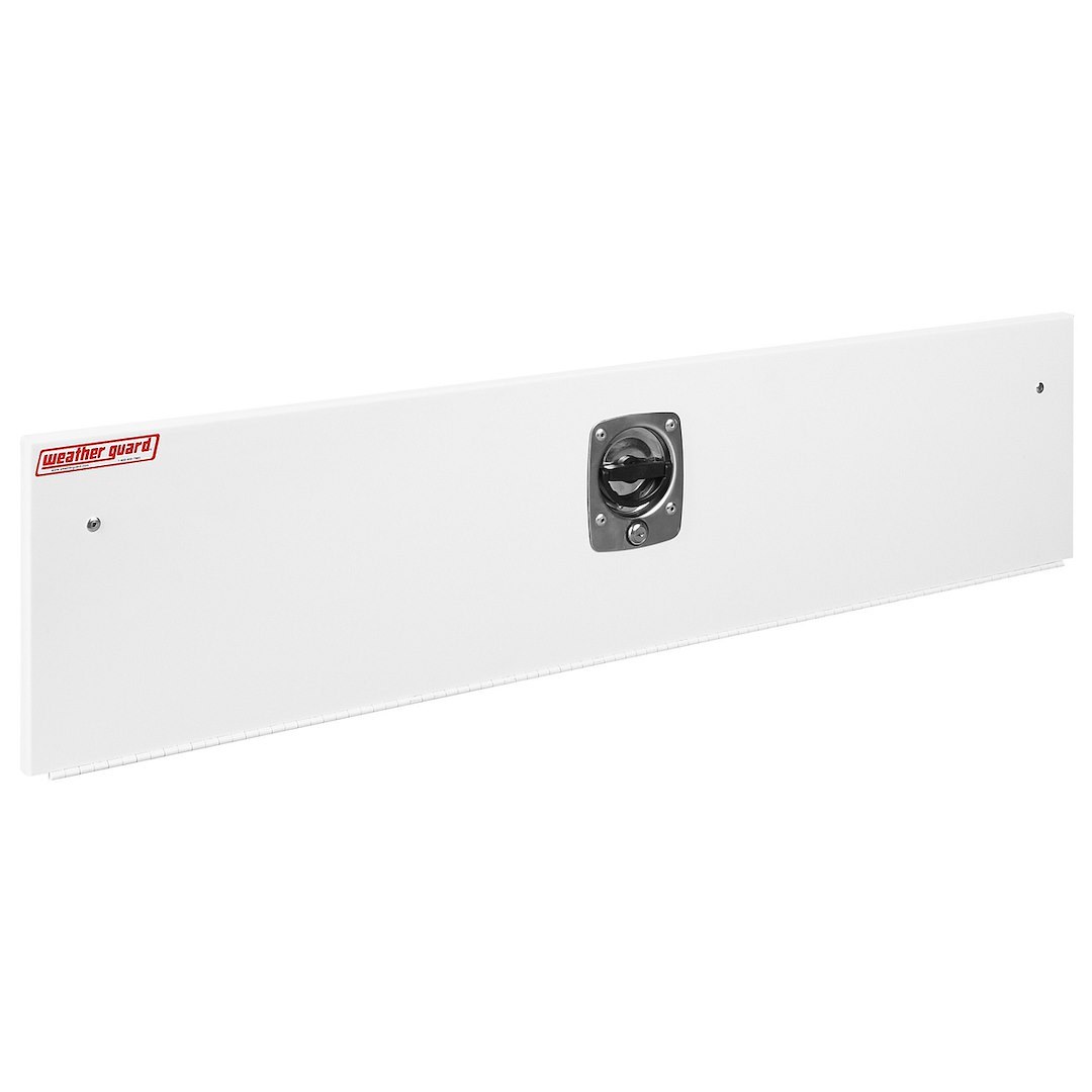 Weather Guard Van Storage System Shelf Door, Rapid Mount ™, 52 Inch Width X 11 Inch Height, Lockable, Steel, White – 9505-3-01