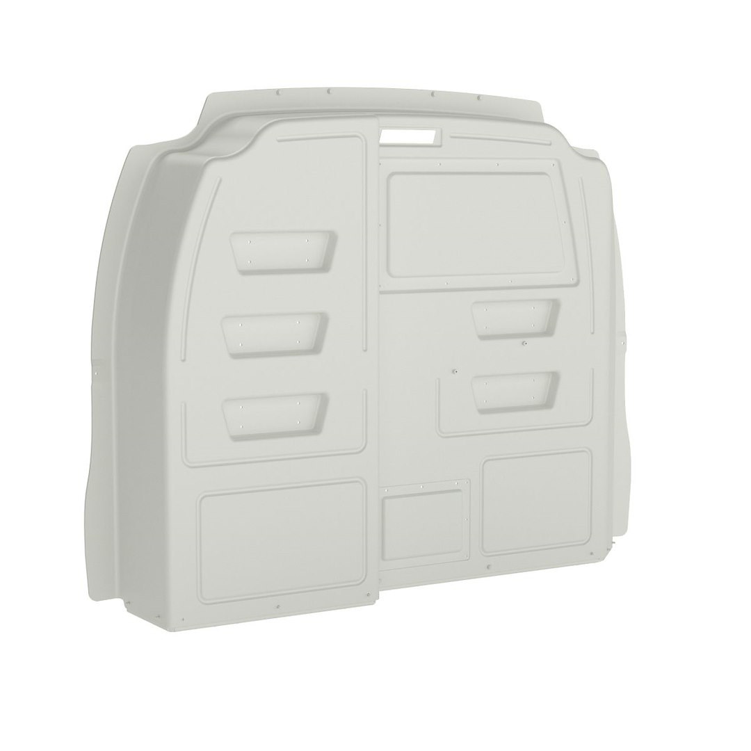 Weather Guard Bulkhead Divider, Cabmax ™, Full Bulkhead, Without Door, White, Composite – 96100-3-01