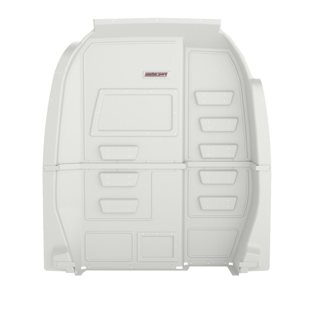 Weather Guard Bulkhead Divider, Cabmax, Full Bulkhead, Without Door, White, Composite – 96123-3-01