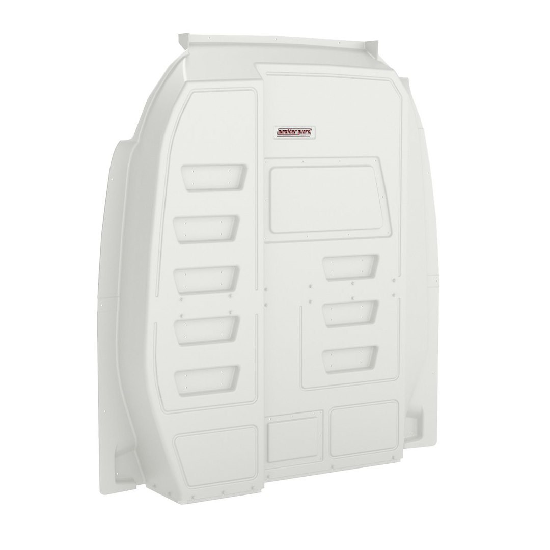 Weather Guard Bulkhead Divider, Cabmax, Full Bulkhead, Without Door, White, Composite – 96123-3-01