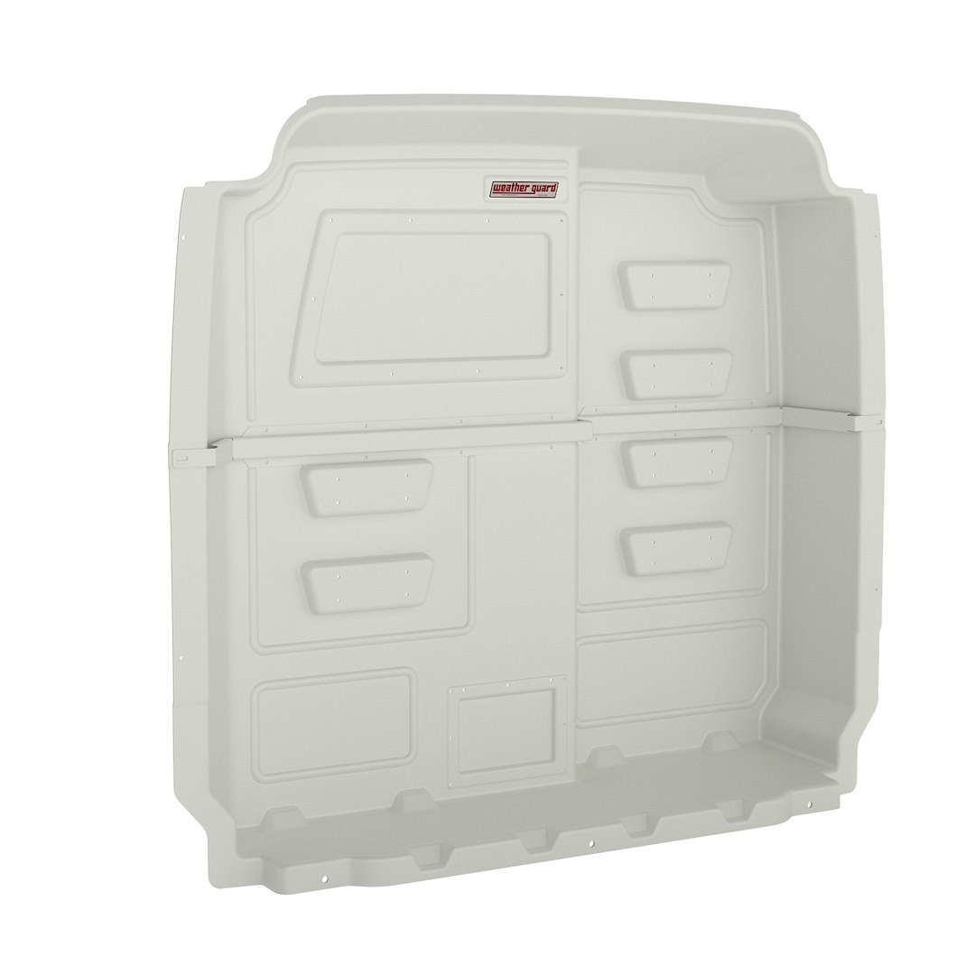 Weather Guard Bulkhead Divider, Cabmax, Full Bulkhead, Without Door, White, Composite – 96140-3-01