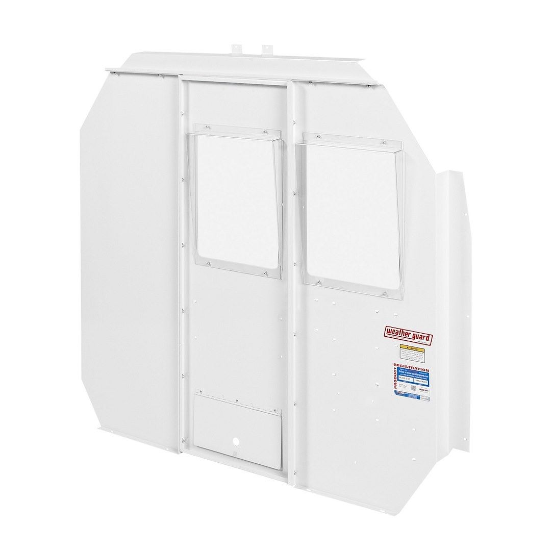 Weather Guard Bulkhead Divider, Full Bulkhead, Fixed Panel with Dog Door Converts to Door, With Door Pocket, With Polycarbonate Window – 96301-3-01