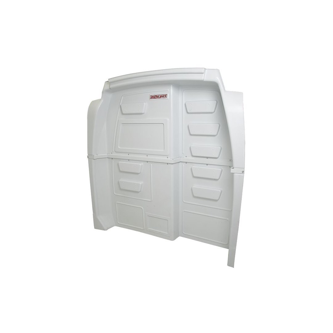 Weather Guard Bulkhead Divider, Cabmax, Full Bulkhead, Without Door, Without Window, White, Composite – 96310-3-01