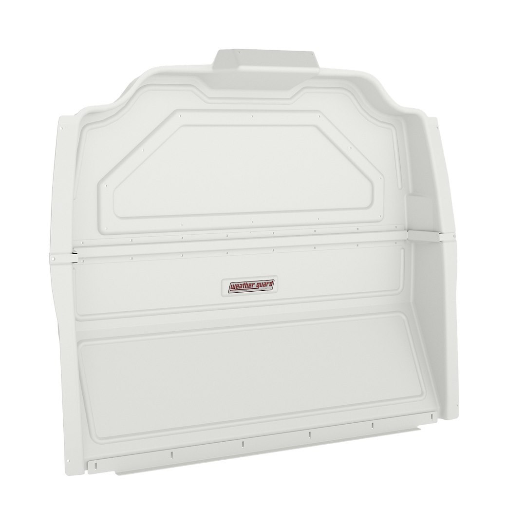 Weather Guard Bulkhead Divider, Cabmax, Full Bulkhead, Without Door, White, Composite – 96502-3-01