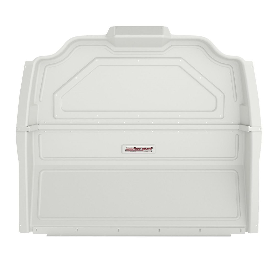 Weather Guard Bulkhead Divider, Cabmax, Full Bulkhead, Without Door, White, Composite – 96502-3-01
