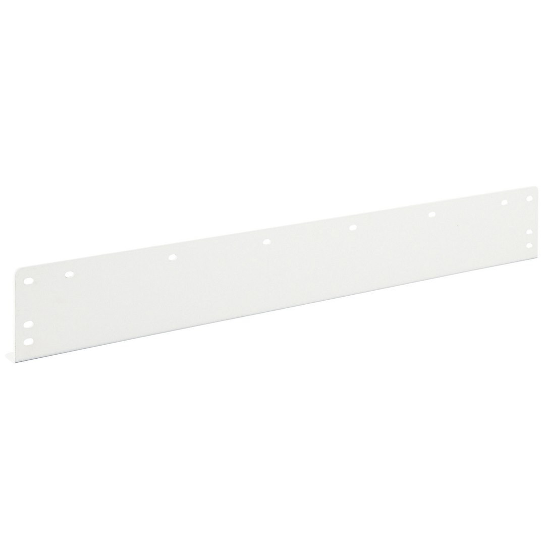 Weather Guard Van Storage System Shelf Retainer Lip, 28 Inch Width X 1-1/12 Inch Height, Mount at Floor Level, White – 9702-3-02