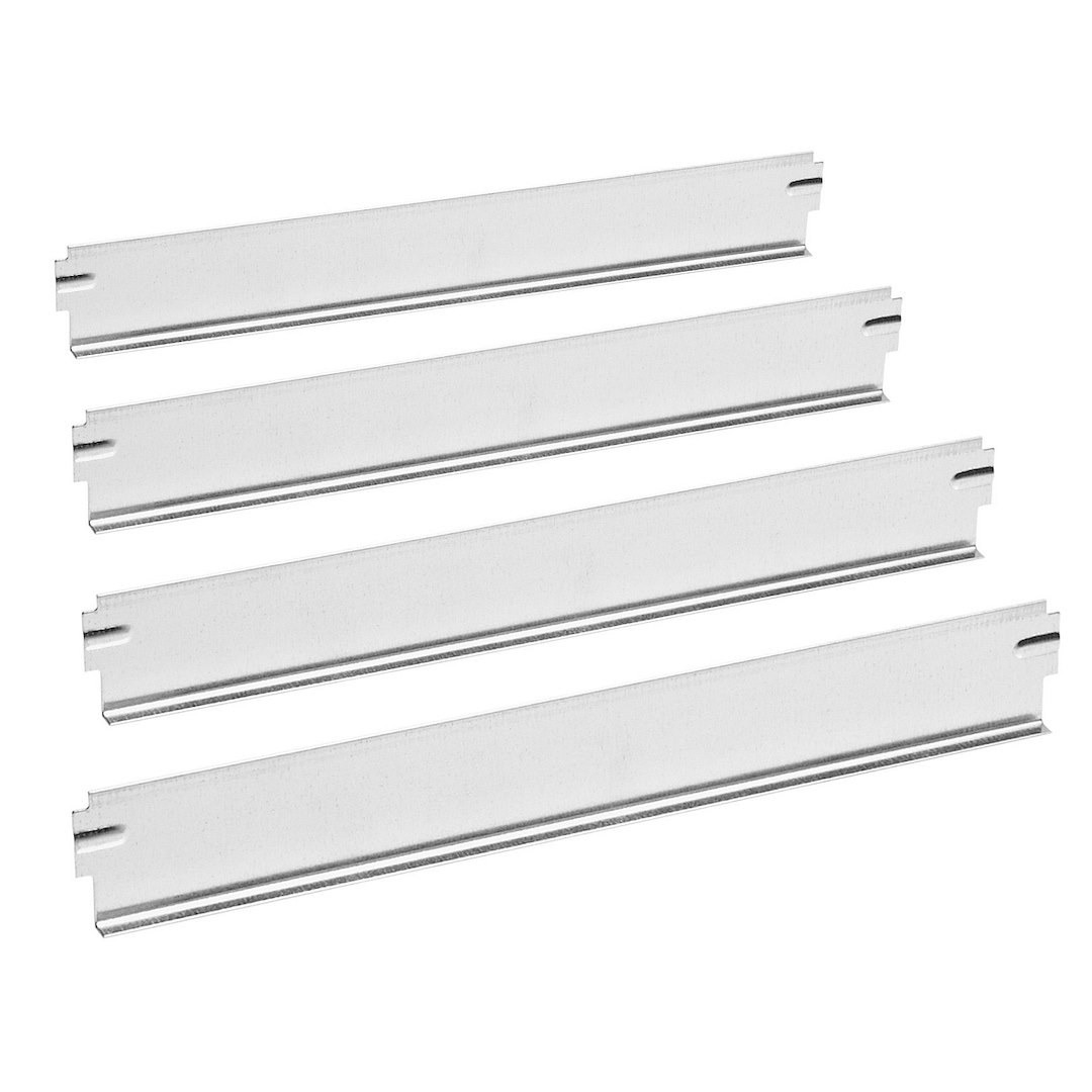 Weather Guard Van Storage System Shelf Bin Divider, Rapid Mount ™, 16 Inch Length X 2 Inch Height, Set of 4, Steel, Gray – 9826