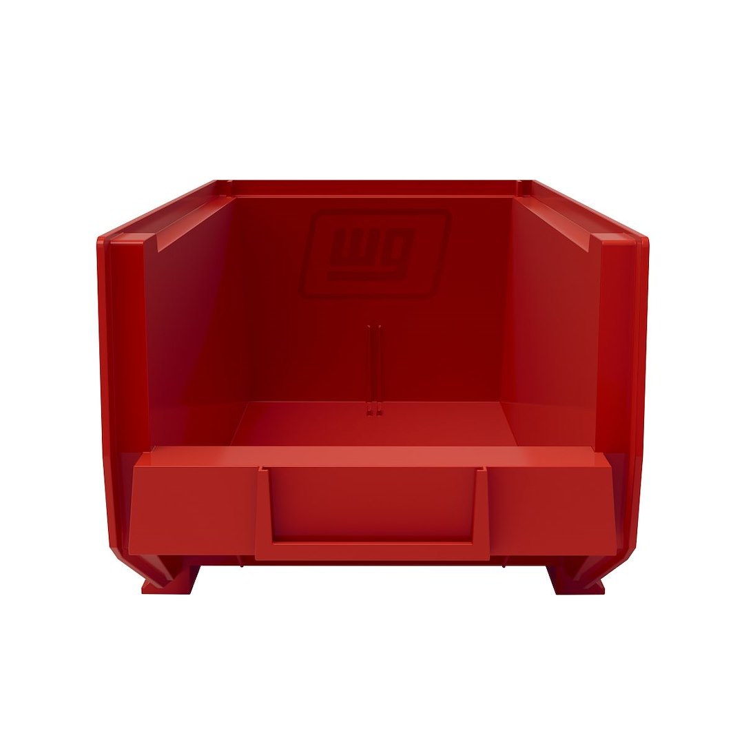 Weather Guard Van Storage System Shelf Bin Box, 8.2 Inch Height X 6 Inch Width X 13.2 Inch Depth, Without Compartment, Red, Plastic – 9856-7-02