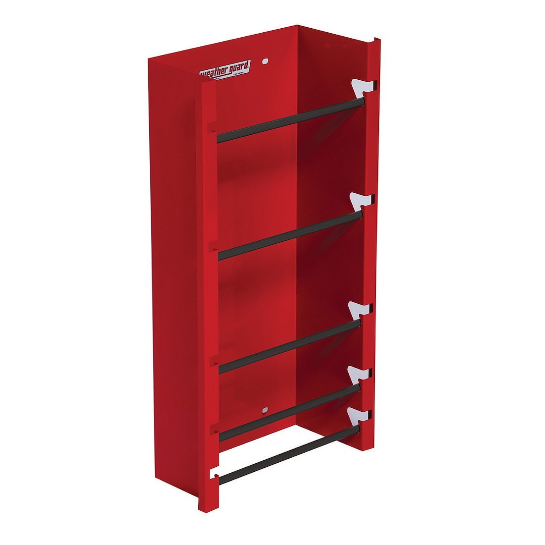 Weather Guard Van Storage System Wire Spool Rack, Mounts to Bulkhead or Shelf End Panel, 26 Inch Height X 14 Inch Width X 6 Inch Depth – 9882-7-01
