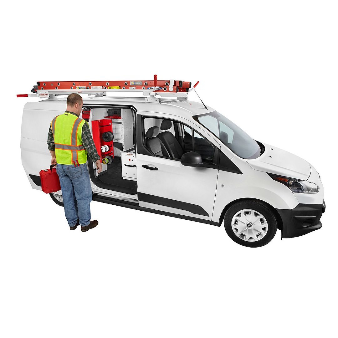 Weather Guard Van Storage System Wire Spool Rack, Mounts to Bulkhead or Shelf End Panel, 26 Inch Height X 14 Inch Width X 6 Inch Depth – 9882-7-01