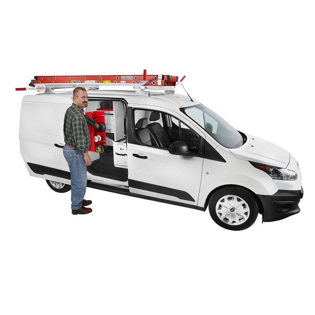 Weather Guard Van Storage System Wire Spool Rack, Mounts to Bulkhead or Shelf End Panel, 26 Inch Height X 14 Inch Width X 6 Inch Depth – 9882-7-01