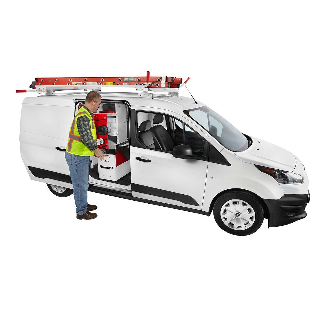 Weather Guard Van Storage System Wire Spool Rack, Mounts to Bulkhead or Shelf End Panel, 26 Inch Height X 14 Inch Width X 6 Inch Depth – 9882-7-01