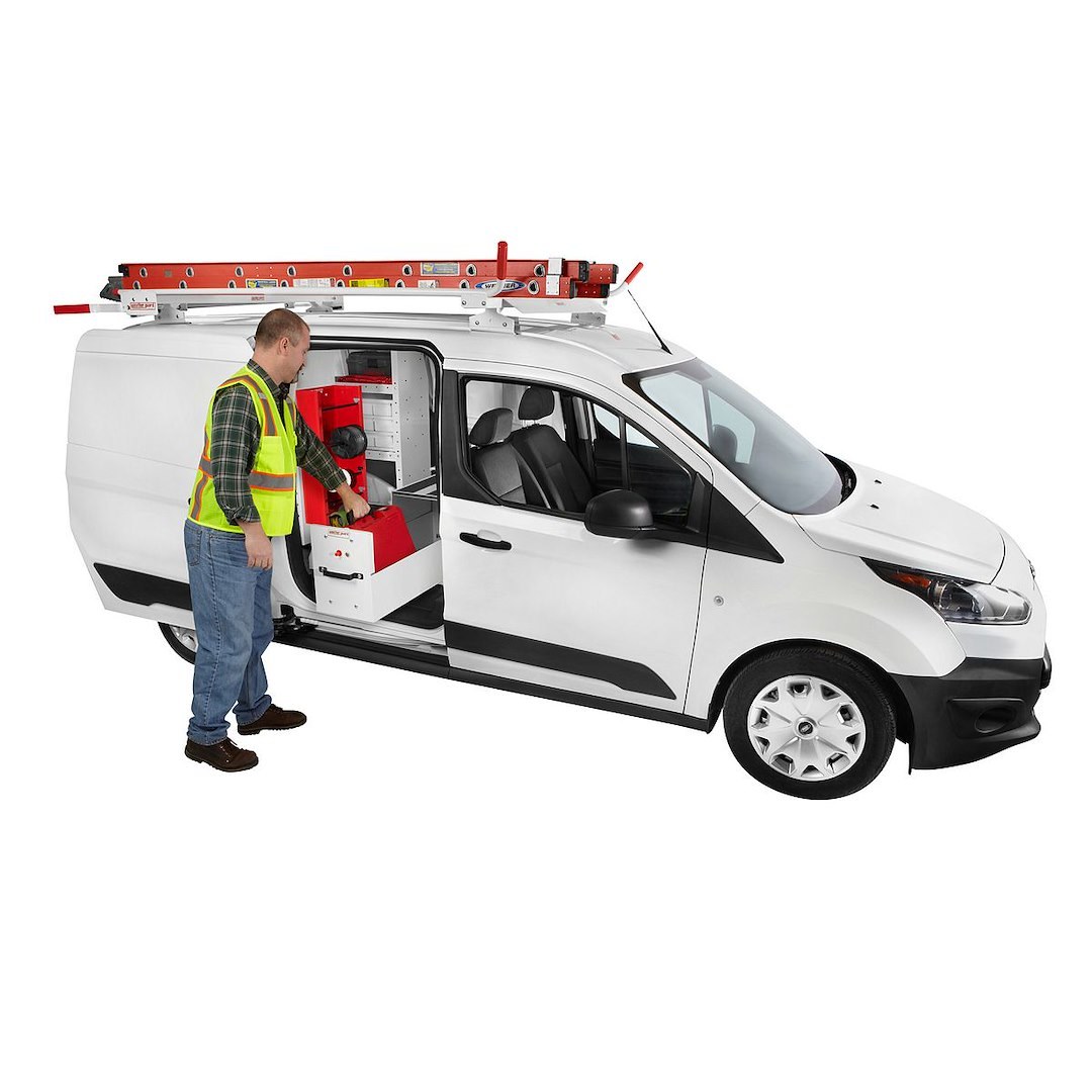 Weather Guard Van Storage System Wire Spool Rack, Mounts to Bulkhead or Shelf End Panel, 26 Inch Height X 14 Inch Width X 6 Inch Depth – 9882-7-01