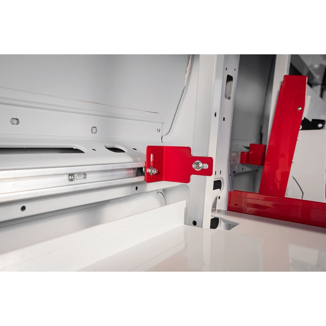 Weather Guard Van Storage System Shelf Support, For Mounting Weatherguard Folding Shelf, Rail Only, 1-5/8 Inch Height, Set of 2, White – DRFT48XRP