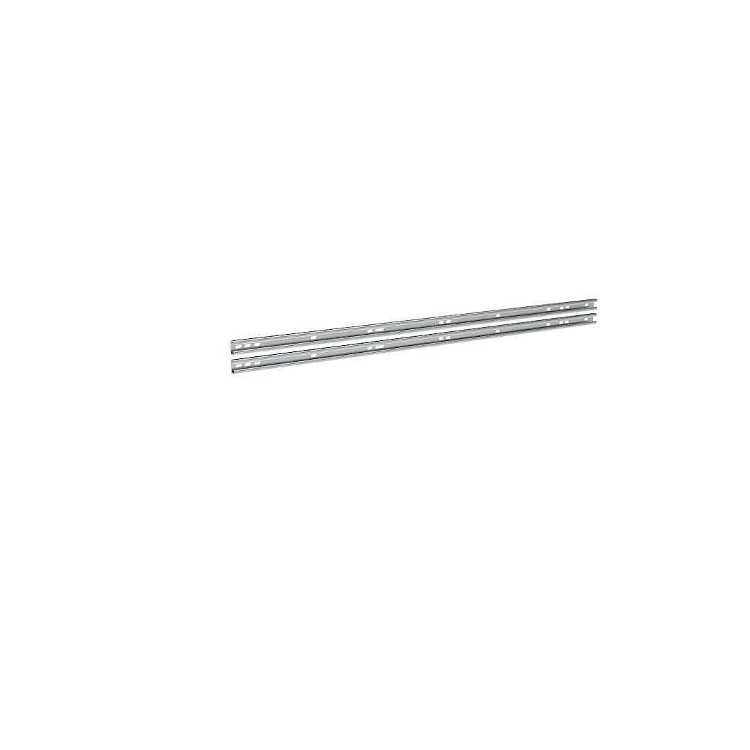 Weather Guard Van Storage System Shelf Support, For Mounting Weatherguard Folding Shelf, Rail Only, 1-5/8 Inch Height, Set of 2, White – DRMS44RP