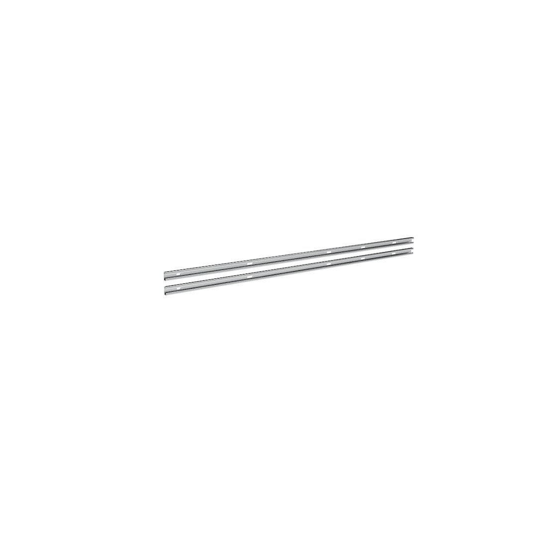 Weather Guard Van Storage System Shelf Support, For Mounting Weatherguard Folding Shelf, Rail Only, 1-5/8 Inch Height, Set of 2, White – DRRP36RP