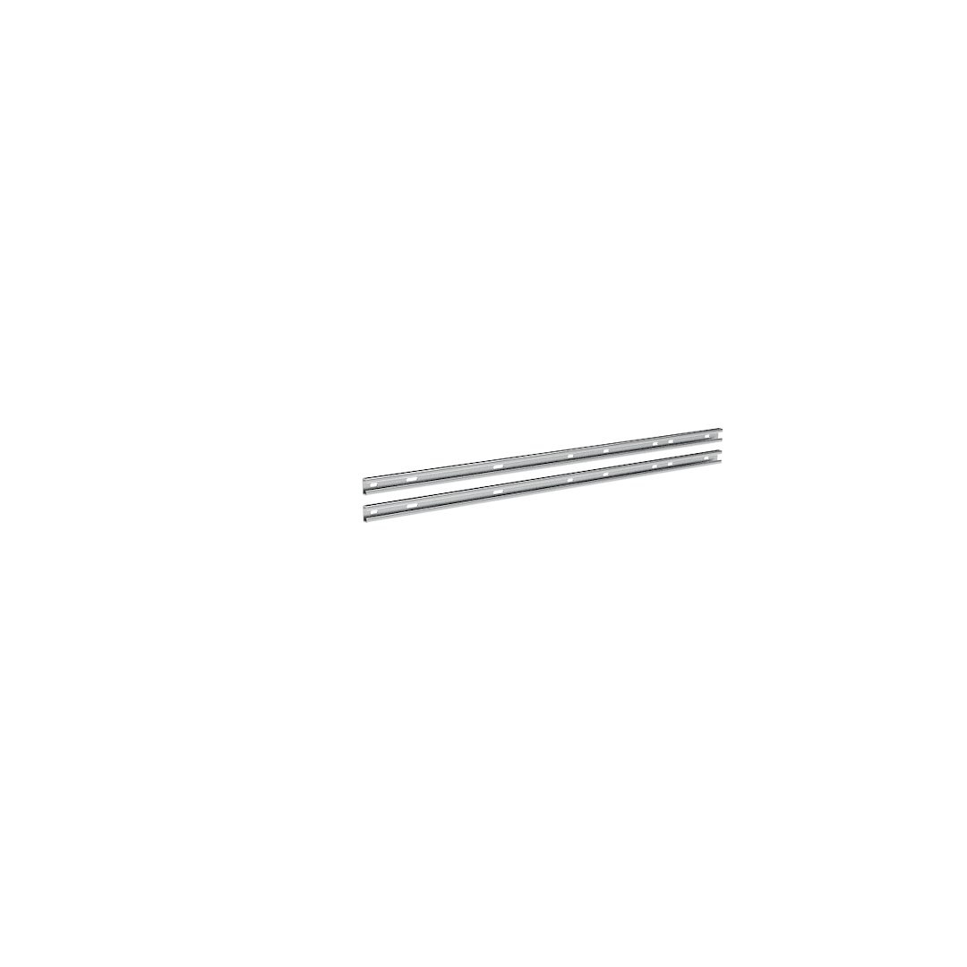 Weather Guard Van Storage System Shelf Support, For Mounting Weatherguard Folding Shelf, Rail Only, 1-5/8 Inch Height, Set of 2, White – DRRP59RP