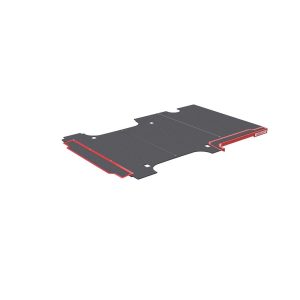 Weather Guard Cargo Area Liner, Black, Flat Edges, Rubber with Aluminum Red Sills, Non-Skid, Complete Cargo Area – RFGE55-5-01