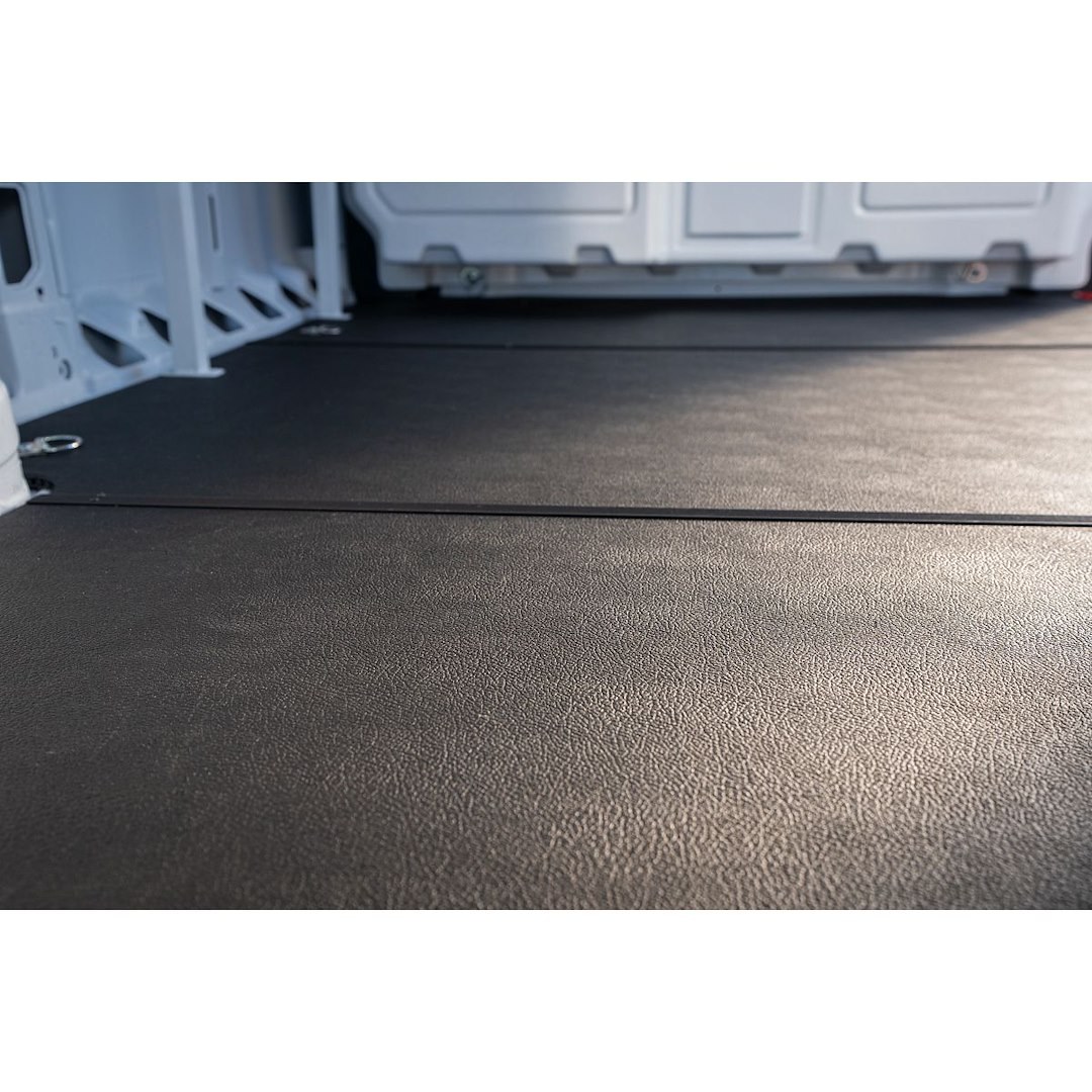 Weather Guard Cargo Area Liner, Black, Flat Edges, Rubber with Aluminum Red Sills, Non-Skid, Complete Cargo Area – RFMS70-5-01