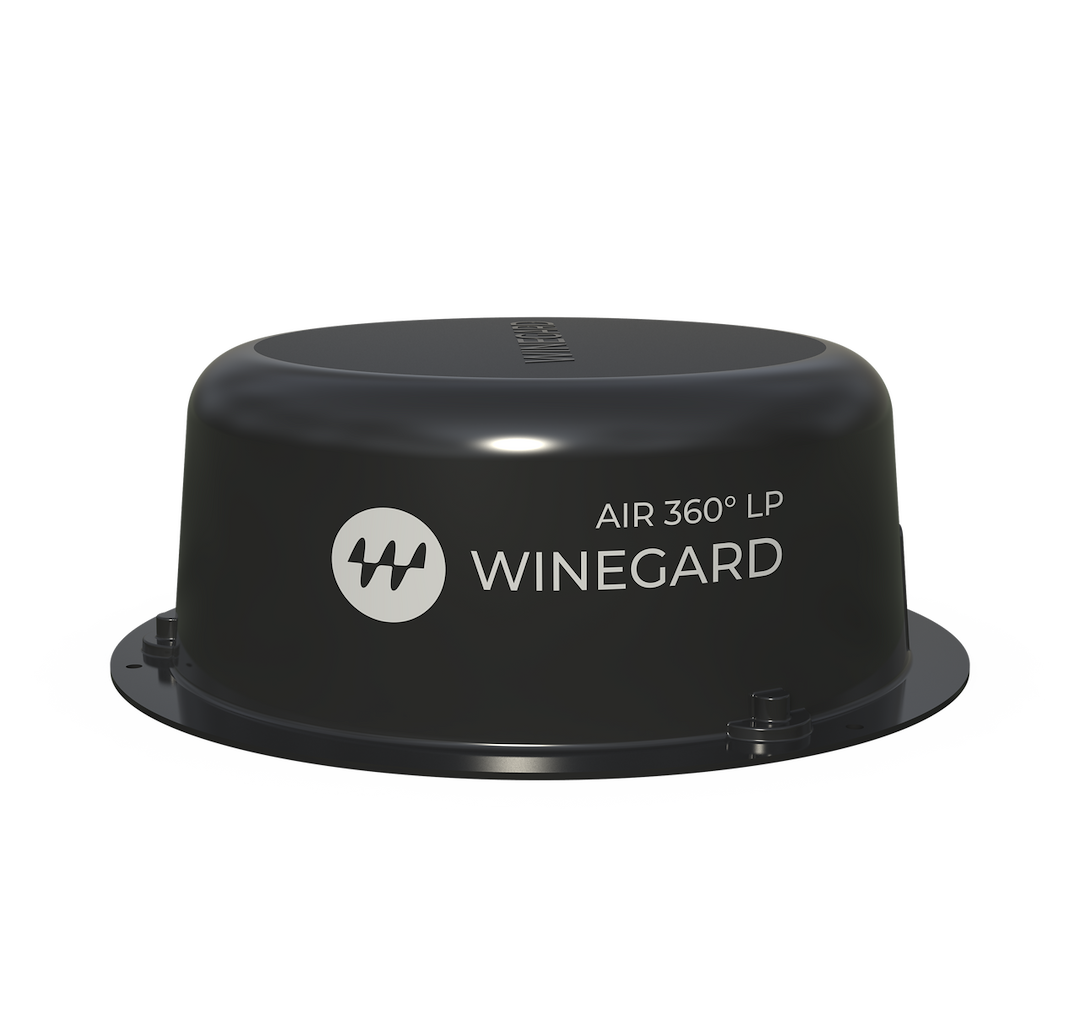 Winegard Broadcast TV Antenna, Air 360, Permanent Roof Mount, Omni-Directional, Receives VHF/ UHF Television Signals and FM Radio Signals – A3-LPB1