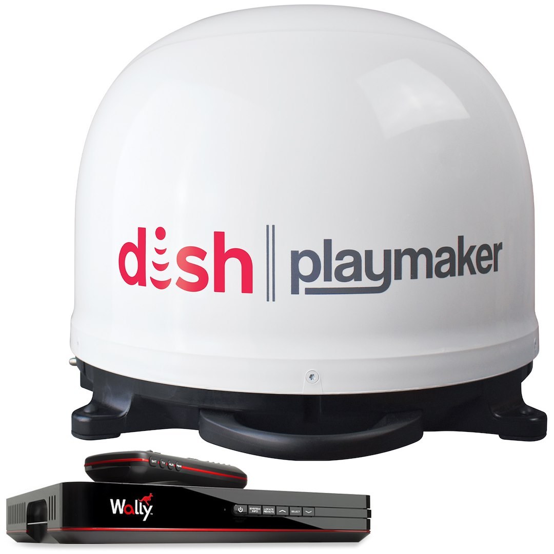 Winegard Satellite TV Antenna, Playmaker ™, Optimized for Dish Service, Portable, Stationary Viewing, HD Compatible, Powered by Receiver – PL7000R